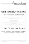 UNI Symphonic Band and UNI Concert Band, April 12, 2016 [program] by University of Northern Iowa. School of Music.