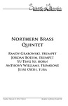 Northern Brass Quintet, February 16, 2016 [program] by University of Northern Iowa. School of Music.