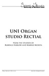 UNI Organ Studio Recital, February 5, 2016 [program] by University of Northern Iowa. School of Music.