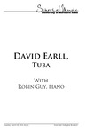 David Earll, tuba and Robin Guy, piano, March 22, 2016 [program] by University of Northern Iowa. School of Music.