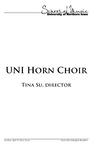 UNI Horn Choir, April 10, 2016 [program] by University of Northern Iowa. School of Music.