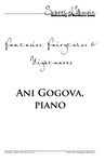 Fantasies, Fairytales, & Nightmares: Ani Gogova, piano, March 29, 2016 [program] by University of Northern Iowa. School of Music.