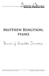 Music of Alexander Scriabin: Matthew Bengtson, piano, October 30, 2015 [program]