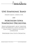 UNI Symphonic Band and Northern Iowa Symphony Orchestra, November 11, 2015 [program] by University of Northern Iowa. School of Music.
