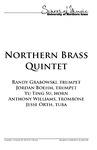 Northern Brass Quintet, October 20, 2015 [program]