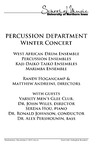 Percussion Department Winter Concert, December 2, 2015 [program] by University of Northern Iowa. School of Music.
