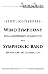 Wind Symphony and Symphonic Band, October 2, 2015 [program]