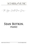 Sean Botkin, Piano, March 20, 2023 [program]