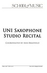 UNI Saxophone Studio Recital, April 6, 2023 [program]