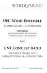 UNI Wind Ensemble and UNI Concert Bank, February 23, 2023 [program]