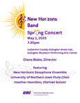 New Horizons Band Spring Concert, May 1, 2023 [program]