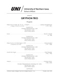 Gryphon Trio, April 6, 2023 [program]