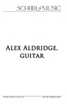 Alex Aldridge, Guitar, February 25, 2023 [program]