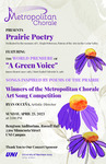 Metropolitan Chorale Presents Prairie Poetry, Featuring the World Premiere of 