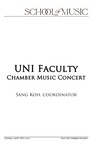 UNI Faculty Chamber Music Concert, Sang Koh, Coordinator, April 8, 2023 [program]