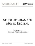 Student Chamber Music Recital, November 19, 2024 [program] by University of Northern Iowa. School of Music.