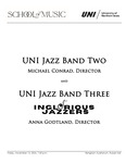 UNI Jazz Band Two and UNI Jazz Band Three, November 15, 2024 [program] by University of Northern Iowa. School of Music.