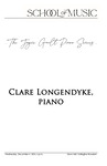 Clare Longendyke, Piano, December 4, 2024 [program] by University of Northern Iowa. School of Music.