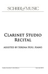 Clarinet Studio Recital, December 10, 2024 [program] by University of Northern Iowa. School of Music.