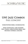 UNI Jazz Combos Fall Concert, October 12, 2024 [program] by University of Northern Iowa. School of Music.