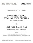 Northern Iowa Symphony Orchestra & UNI Jazz Band One, November 14, 2024 [program] by University of Northern Iowa. School of Music.