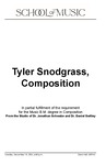 Tyler Snodgrass, Composition, December 10, 2024 [program] by University of Northern Iowa. School of Music.
