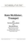 Kate McAlister, Trumpet, with Serena Hou, Piano, October 8, 2024, [program] by University of Northern Iowa. School of Music.