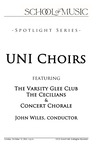 UNI Choirs Featuring the Varsity Glee Club, The Cecilians & Concert Chorale, October 13, 2024 [program] by University of Northern Iowa. School of Music.