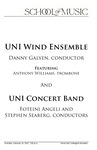 UNI Wind Ensemble and UNI Concert Band, February 24, 2022 [program] by University of Northern Iowa. School of Music.