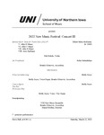 2022 New Music Festival: Concert III, March 12, 2022 [program] by University of Northern Iowa. School of Music.University of Northern Iowa. School of Music.