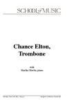 Chance Elton, Trombone, March 28, 2022 [program] by University of Northern Iowa. School of Music.