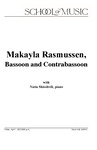 Makayla Rasmussen, Bassoon and Contrabassoon, April 1, 2022 [program] by University of Northern Iowa. School of Music.