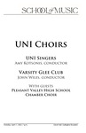 UNI Choirs, April 11, 2022 [program] by University of Northern Iowa. School of Music.