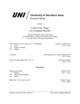 Colin Evers, Piano, in a Graduate Recital, April 14, 2022 [program] by University of Northern Iowa. School of Music.University of Northern Iowa. School of Music.