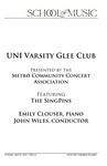 UNI Varsity Glee Club, April 25, 2022 [program] by University of Northern Iowa. School of Music.University of Northern Iowa. School of Music.