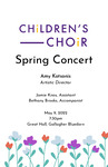 Children's Choir, Spring Concert, May 9, 2022 [program] by University of Northern Iowa. School of Music.