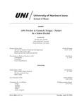 Abbi Parcher & Kennedy Kruger, Clarinet, in a Senior Recital, April 19, 2022 [program] by University of Northern Iowa. School of Music.
