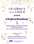 Children's Choir presents A Night on Broadway, December 13, 2022 [program]