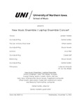 New Music Ensemble / Laptop Ensemble Concert, November 16, 2022 [program] by University of Northern Iowa. School of Music.
