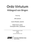 Ordo Virtutum, Hildegart von Bingen, November 10, 2023 [program] by University of Northern Iowa. School of Music.