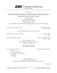 Northern Iowa Symphony Orchestra, Erik Rohde, Conductor, October 13, 2022 [program] by University of Northern Iowa. School of Music.