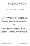 UNI Wind Ensemble, Danny Galyen, Conductor and UNI Symphonic Band, Justin J. Mertz, Conductor, September 29, 2022 [program] by University of Northern Iowa. School of Music.