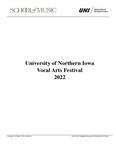 University of Northern Iowa Vocal Arts Festival, 2022, October 3, 2022 [program] by University of Northern Iowa. School of Music.