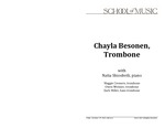 Chayla Besonen, Trombone, with Natia Shioshvili, piano, October 14, 2022 [program] by University of Northern Iowa. School of Music.