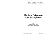 Chelsea Peterson, Alto Saxophone, November 7, 2022 [program] by University of Northern Iowa. School of Music.