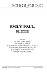 Emily Paul, Flute, With Serena Hou, Piano, March 22, 2023 [program]