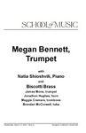 Megan Bennett, Trumpet, with Natia Shioshvili, Piano, and Biscotti Brass, March 1, 2023 [program]
