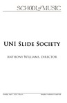 UNI Slide Society, April 17, 2023 [program] by University of Northern Iowa. School of Music.