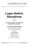 Logan Neifert, Saxophone, May 2, 2023 [program] by University of Northern Iowa. School of Music.