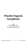Phoebe Osgood, Saxophone, March 20, 2023 [program] by University of Northern Iowa. School of Music.